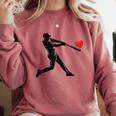 Valentines Day Baseball Batter Silhouette Heart Men Boys Kid Comfort Colors Sweatshirt Orchid Valentines Day Baseball Batter Silhouette Heart Men Boys Kid Comfort Colors Sweatshirt Orchid