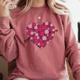 Valentine's Day Baseball Heart Softball Player Sports Lover Comfort Colors Sweatshirt Orchid Valentine's Day Baseball Heart Softball Player Sports Lover Comfort Colors Sweatshirt Orchid