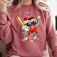 Valentines Day Heart Baseball Drip Ice Cream Boys Kids Men Comfort Colors Sweatshirt Orchid Valentines Day Heart Baseball Drip Ice Cream Boys Kids Men Comfort Colors Sweatshirt Orchid