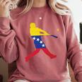 Venezuela Baseball Comfort Colors Sweatshirt Orchid Venezuela Baseball Comfort Colors Sweatshirt Orchid
