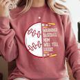 Warning Baseball Mom Will Yell Loudly Comfort Colors Sweatshirt Orchid Warning Baseball Mom Will Yell Loudly Comfort Colors Sweatshirt Orchid