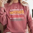 When A Mother Signs Child Up For Baseball Baseball Mom Comfort Colors Sweatshirt Orchid