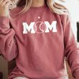 Women Baseball Mom Comfort Colors Sweatshirt Orchid