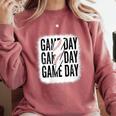 Womens Baseball Mom Leopard Game Day Mother's Day Comfort Colors Sweatshirt Orchid Womens Baseball Mom Leopard Game Day Mother's Day Comfort Colors Sweatshirt Orchid