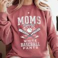 Women's Baseball Mom Moms Against Baseball Pants Proud Comfort Colors Sweatshirt Orchid Women's Baseball Mom Moms Against Baseball Pants Proud Comfort Colors Sweatshirt Orchid
