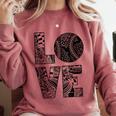Women's Baseball Softball Baseball Mom LOVE Baseball Comfort Colors Sweatshirt Orchid Women's Baseball Softball Baseball Mom LOVE Baseball Comfort Colors Sweatshirt Orchid