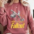 Women's Fallout TV Series Lucy Do Unto Others Baseball Bat Gamer Comfort Colors Sweatshirt Orchid Women's Fallout TV Series Lucy Do Unto Others Baseball Bat Gamer Comfort Colors Sweatshirt Orchid
