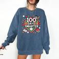 100 Day Baseball School Sports Kids Comfort Colors Sweatshirt Blue Jean 100 Day Baseball School Sports Kids Comfort Colors Sweatshirt Blue Jean