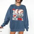 100 Days Of School Baseball 100th Day Of School Kids Teacher Comfort Colors Sweatshirt Blue Jean 100 Days Of School Baseball 100th Day Of School Kids Teacher Comfort Colors Sweatshirt Blue Jean