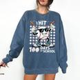 100 Days Of School Baseball Bat 100th Day Of School Comfort Colors Sweatshirt Blue Jean 100 Days Of School Baseball Bat 100th Day Of School Comfort Colors Sweatshirt Blue Jean