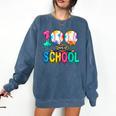 100 Days Of School Baseball Boys Kids Colorful 100th Day Comfort Colors Sweatshirt Blue Jean 100 Days Of School Baseball Boys Kids Colorful 100th Day Comfort Colors Sweatshirt Blue Jean
