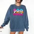 100 Days Of School Baseball Ice Cream Drip For Teacher Kid Comfort Colors Sweatshirt Blue Jean
