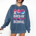 100 Days Of School Baseball Lover Donut Drip Boy Girl Comfort Colors Sweatshirt Blue Jean