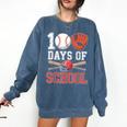 100 Days Of School Baseball Player Teacher Student Comfort Colors Sweatshirt Blue Jean 100 Days Of School Baseball Player Teacher Student Comfort Colors Sweatshirt Blue Jean