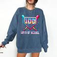 100 Days Of School Boy Kids Baseball Ice Cream Drip Teacher Comfort Colors Sweatshirt Blue Jean 100 Days Of School Boy Kids Baseball Ice Cream Drip Teacher Comfort Colors Sweatshirt Blue Jean