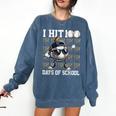 100 Days Of School Boys Kids 100th Day Balls Baseball Kids Comfort Colors Sweatshirt Blue Jean 100 Days Of School Boys Kids 100th Day Balls Baseball Kids Comfort Colors Sweatshirt Blue Jean