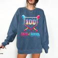 100 Days Of School Ice Cream Drip Baseball 100 Days Smarter Comfort Colors Sweatshirt Blue Jean 100 Days Of School Ice Cream Drip Baseball 100 Days Smarter Comfort Colors Sweatshirt Blue Jean
