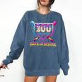 100 Drippy Days Of School Baseball For Boy Kids Comfort Colors Sweatshirt Blue Jean 100 Drippy Days Of School Baseball For Boy Kids Comfort Colors Sweatshirt Blue Jean