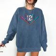 12th Birthday Baseball Ice Cream Drip 12 Years Old Boy Kids Comfort Colors Sweatshirt Blue Jean