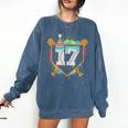 17th Birthday Baseball Drip Number 17 Year Old Birthday Boy Comfort Colors Sweatshirt Blue Jean 17th Birthday Baseball Drip Number 17 Year Old Birthday Boy Comfort Colors Sweatshirt Blue Jean