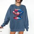 2026 American Flag Baseball Ice Cream Drip Bats Boys Comfort Colors Sweatshirt Blue Jean 2026 American Flag Baseball Ice Cream Drip Bats Boys Comfort Colors Sweatshirt Blue Jean