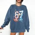 6 7 Baseball Six Seven Meme 67 Hands Kids Men Women Comfort Colors Sweatshirt Blue Jean 6 7 Baseball Six Seven Meme 67 Hands Kids Men Women Comfort Colors Sweatshirt Blue Jean