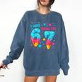I Was 6 Now I'm 7 67 Birthday Baseball Drip 7 Year Old Comfort Colors Sweatshirt Blue Jean I Was 6 Now I'm 7 67 Birthday Baseball Drip 7 Year Old Comfort Colors Sweatshirt Blue Jean