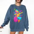 67 Baseball Dabbing Banana 6 7 Dripping Ice Cream Meme Comfort Colors Sweatshirt Blue Jean 67 Baseball Dabbing Banana 6 7 Dripping Ice Cream Meme Comfort Colors Sweatshirt Blue Jean