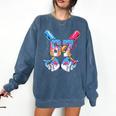 67 Baseball Drip Birthday Boy For Men Boys Kids Youth Comfort Colors Sweatshirt Blue Jean