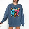 67 Baseball Ice Cream Drip Player Comfort Colors Sweatshirt Blue Jean 67 Baseball Ice Cream Drip Player Comfort Colors Sweatshirt Blue Jean