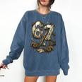 67 Baseball Six Seven Baseball 6 7 Kids Boys Girls Comfort Colors Sweatshirt Blue Jean