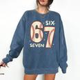 67 Baseball Six Seven 6 7 Meme Kids 67 Teen Boys 6-7 Comfort Colors Sweatshirt Blue Jean 67 Baseball Six Seven 6 7 Meme Kids 67 Teen Boys 6-7 Comfort Colors Sweatshirt Blue Jean