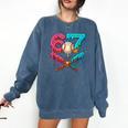 67 Ice Cream Drip Baseball Meme – Six Seven Gen Alpha Comfort Colors Sweatshirt Blue Jean
