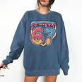 67 Ice Cream Drip Meme Baseball Comfort Colors Sweatshirt Blue Jean
