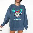 67 Meme Six Seven 6 7 Meme Dab Baseball Ice Cream Drip Comfort Colors Sweatshirt Blue Jean 67 Meme Six Seven 6 7 Meme Dab Baseball Ice Cream Drip Comfort Colors Sweatshirt Blue Jean