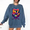 67 Meme Trendy Baseball Number 67 Player Six Seven Comfort Colors Sweatshirt Blue Jean 67 Meme Trendy Baseball Number 67 Player Six Seven Comfort Colors Sweatshirt Blue Jean