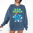67 Six Seven 6-7 Italian Brainrot Kids Baseball Meme Comfort Colors Sweatshirt Blue Jean 67 Six Seven 6-7 Italian Brainrot Kids Baseball Meme Comfort Colors Sweatshirt Blue Jean