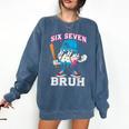 67 Six Seven Baseball Ice Cream Drip Number 67 Player Comfort Colors Sweatshirt Blue Jean 67 Six Seven Baseball Ice Cream Drip Number 67 Player Comfort Colors Sweatshirt Blue Jean