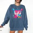 67 Six Seven Ice Cream Drip Baseball Boys Youth Comfort Colors Sweatshirt Blue Jean