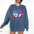 7th Birthday I Was 6 Now I'm 7 Baseball Ice Cream Drip Comfort Colors Sweatshirt Blue Jean 7th Birthday I Was 6 Now I'm 7 Baseball Ice Cream Drip Comfort Colors Sweatshirt Blue Jean
