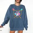 7th Birthday Baseball Bat Ice-Cream Drip 7yrs Old Boys Girls Comfort Colors Sweatshirt Blue Jean 7th Birthday Baseball Bat Ice-Cream Drip 7yrs Old Boys Girls Comfort Colors Sweatshirt Blue Jean