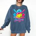 8th Birthday Baseball Ice Cream Drip 8 Years Old Girls B-Day Comfort Colors Sweatshirt Blue Jean 8th Birthday Baseball Ice Cream Drip 8 Years Old Girls B-Day Comfort Colors Sweatshirt Blue Jean