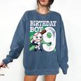9th Birthday Baseball Birthday Party 9th Birthday Boy Comfort Colors Sweatshirt Blue Jean