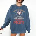 Ain’t No Drama Just a Loud & Proud Baseball Mom Comfort Colors Sweatshirt Blue Jean Ain’t No Drama Just a Loud & Proud Baseball Mom Comfort Colors Sweatshirt Blue Jean