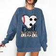Ball Mom Heart Soccer Baseball Mom Comfort Colors Sweatshirt Blue Jean Ball Mom Heart Soccer Baseball Mom Comfort Colors Sweatshirt Blue Jean