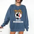 Ball MomMom Soccer Baseball Mom Mom Comfort Colors Sweatshirt Blue Jean Ball MomMom Soccer Baseball Mom Mom Comfort Colors Sweatshirt Blue Jean