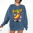 Banana Baseball Cartoon Cool Sports Kids Teens Comfort Colors Sweatshirt Blue Jean Banana Baseball Cartoon Cool Sports Kids Teens Comfort Colors Sweatshirt Blue Jean