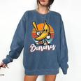 Bananas Baseball Sunset Retro Fruit Sports Boys Kids Men Premium Tri-Blend Comfort Colors Sweatshirt Blue Jean Bananas Baseball Sunset Retro Fruit Sports Boys Kids Men Premium Tri-Blend Comfort Colors Sweatshirt Blue Jean