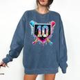 Baseball 10 Year Old Boy Ice Cream Drip 10th Birthday Player Comfort Colors Sweatshirt Blue Jean Baseball 10 Year Old Boy Ice Cream Drip 10th Birthday Player Comfort Colors Sweatshirt Blue Jean