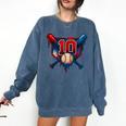 Baseball 10 Year Old Splash Drip 10th Birthday Boy Number 10 Comfort Colors Sweatshirt Blue Jean Baseball 10 Year Old Splash Drip 10th Birthday Boy Number 10 Comfort Colors Sweatshirt Blue Jean